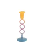 Rainbow Glass Candle Holder